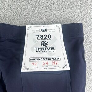 Thrive Workwear Pants Mens 42x34 Blue Ripstop Knee Pad Flame Resistant‎ Tactical